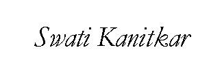 Text Box: Swati Kanitkar